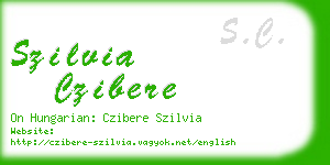 szilvia czibere business card